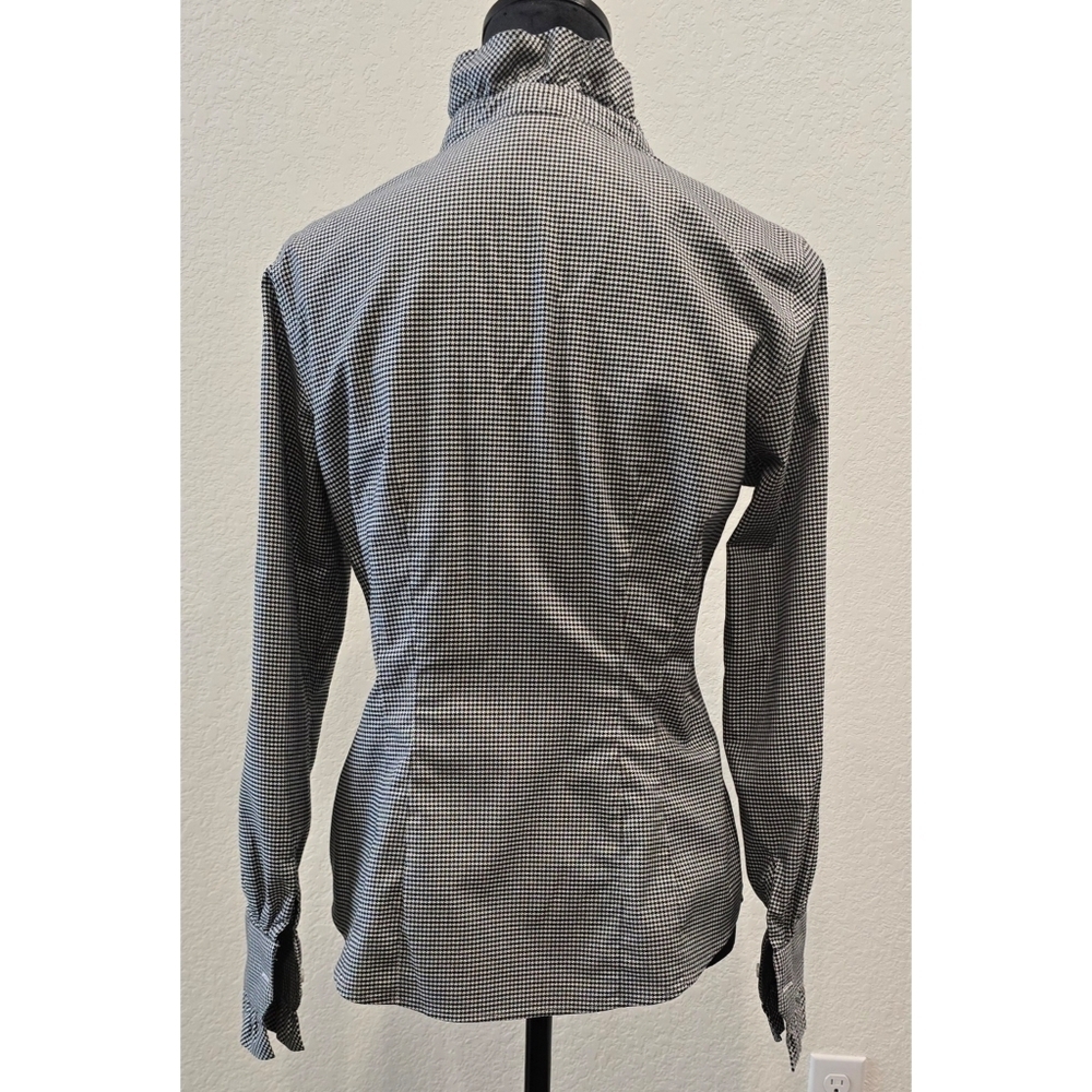 Brooks Brothers Women’s 6 Ruffle-Collar Stretch Supima Cotton Shirt Size 10 - Picture 4 of 9